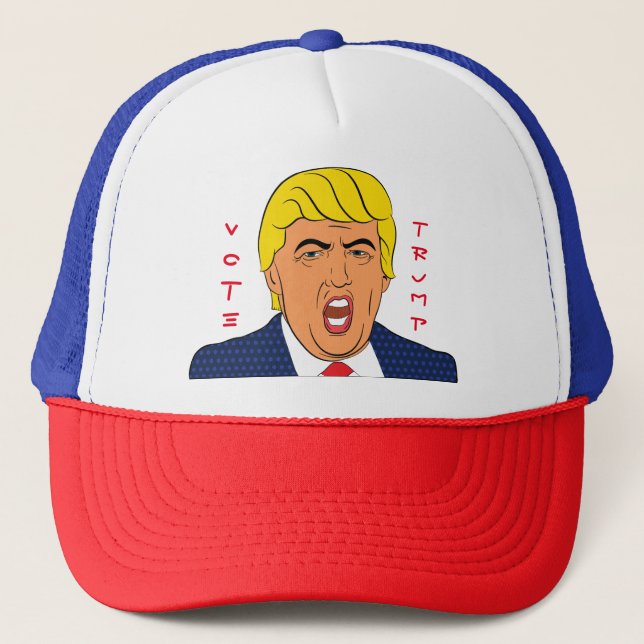 Casquette Trump Fake News Corruption Art Personnalisé (Devant)