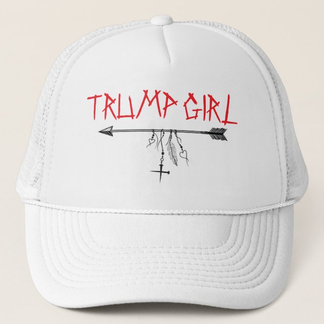 Casquette TRUMP GIRL avec chapeau de camion à flèche CROSS & (Devant)