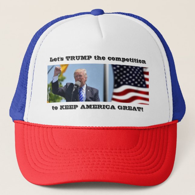 Casquette Trump la concurrence - Gardez l'Amérique grande ! (Devant)