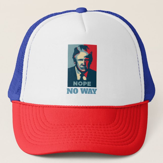 Casquette Trump Nope Pas De Chemin Trucker Chapeau (Devant)