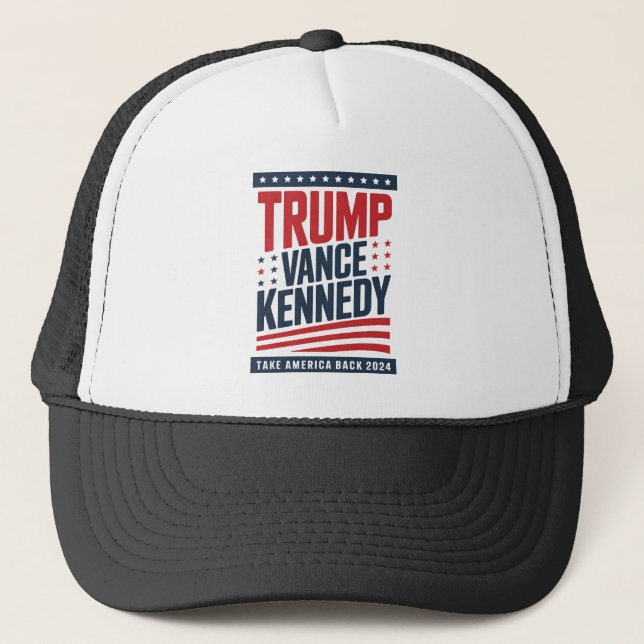 Casquette Trump Vance Kennedy Reprendre l'Amérique 2024 (Devant)