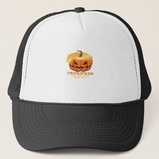 Casquette Trumpkin Funny Halloween Citrouille - Costume clas (Devant)