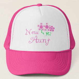 Casquette Tshirts et cadeaux de la nouvelle tante rose Fleur