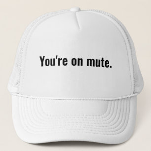 Casquette Tu es muet. Dit drôle La typographie blanche.