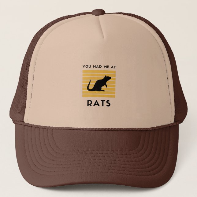 Casquette Tu m'as eu à des rats (Devant)