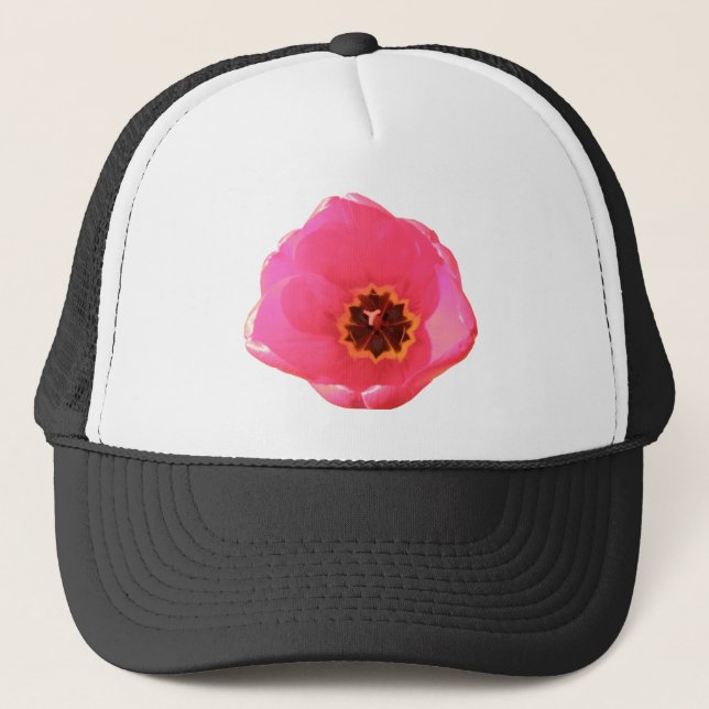 Casquette Tulipe rose (Devant)