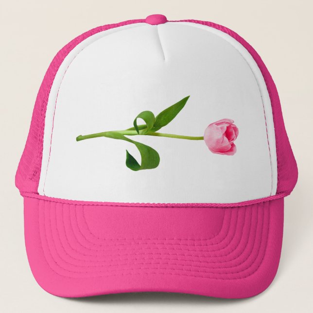 Casquette Tulipe rose (Devant)
