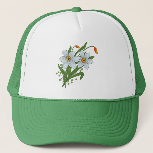 Casquette Tulipes et jonquilles Fleurs (Devant)
