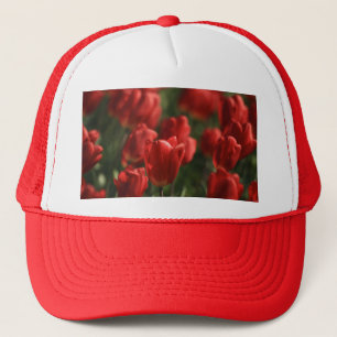 Casquette Tulipes rouges