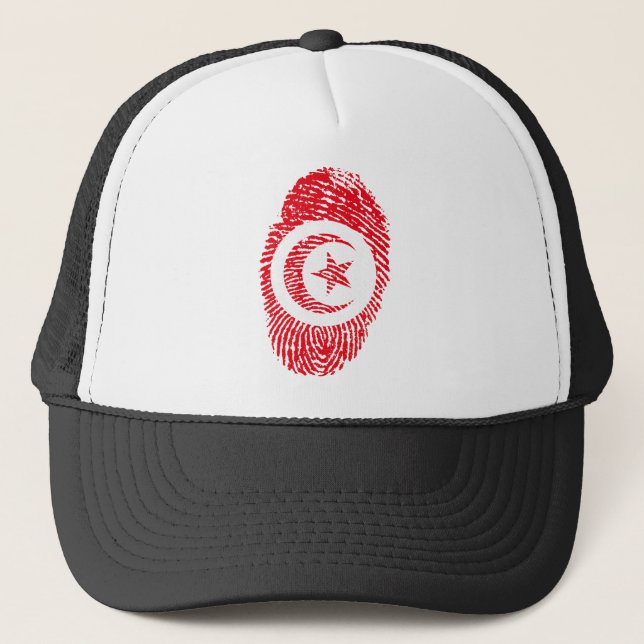 Casquette Tunisie Drapeau Empreinte Pays Fierté (Devant)