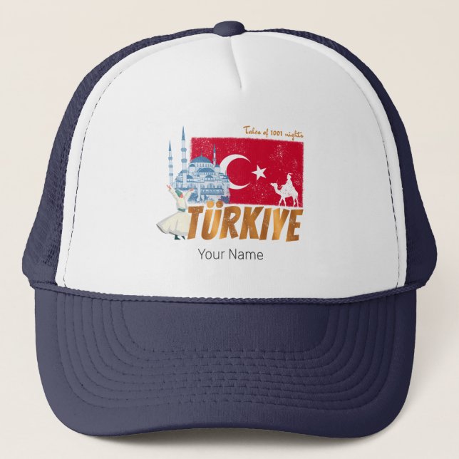 Casquette Türkiye Istanbul Pavillon Vintage Turquie Souvenir (Devant)