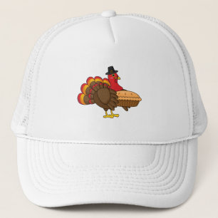 Casquette Turquie mignonne avec tarte Citrouille Thanksgivin