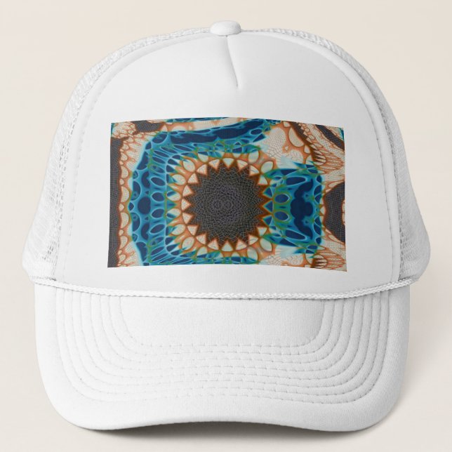 Casquette Turquoise Gold Sun Southwestern Art (Devant)