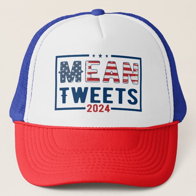 Casquette Tweets moyens de Trump 2024 (Devant)