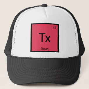 Casquette Tx - symbole du tableau périodique de la chimie de