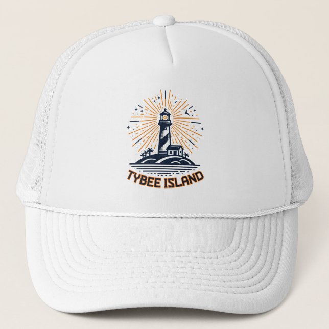 Casquette Tybee Island Georgia Phare Sunrise (Devant)