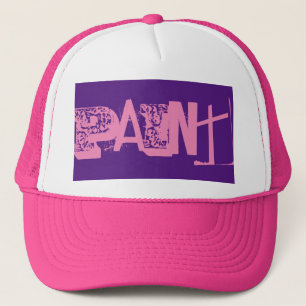 Casquette type PAINT rose et violet