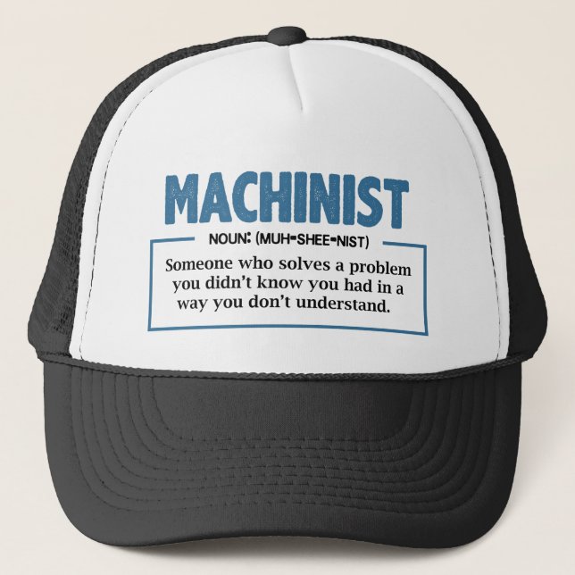 Casquette Typographie de l'ingénieur de définition machiste (Devant)