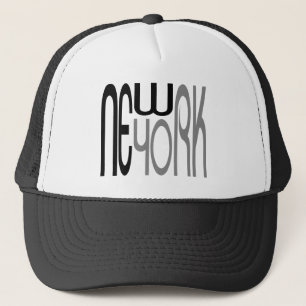 Casquette Typographie de New-York Noir-Gris