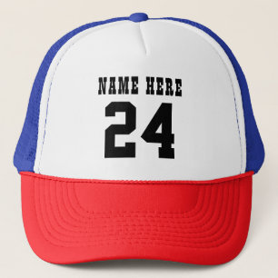 CASQUETTE TYPOGRAPHIE DE NOM DE NUMÉRO PERSONNALISÉE