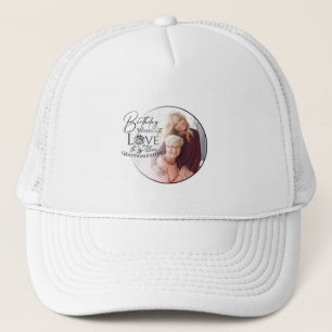 Casquette Typographie de photo de petite-fille minimaliste