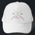 Casquette Typographie Du Boho Sauvage Et Gratuit<br><div class="desc">Ce design moderne présente un style boho avec deux flèches traversant et le texte "sauvage & libre" dans la typographie populaire et décoré de jolies plumes #boho #bohemian #modern #flèches #feathers #wild #free #sayings #citations #populy #style #fashion #design #stylish #girly #feminine #forher #giftsforher #don #vêtements vêtements #casquettes #casquettes #accessoires</div>