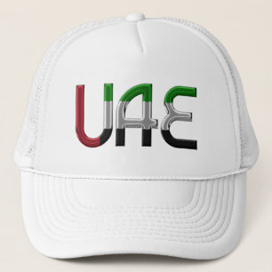 Casquette Typographie du drapeau des Emirats Arabes Unis