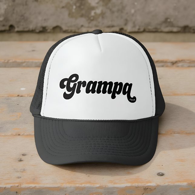 Casquette Typographie Rétro Grampa 20XX  (Créateur téléchargé)