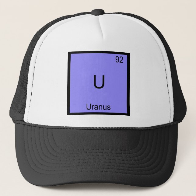 Casquette U - Uranus Funny Chimie Élément Symbole Tee (Devant)