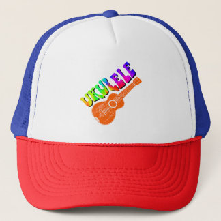 Casquette Ukulele Tie Dye Groovy Text Art