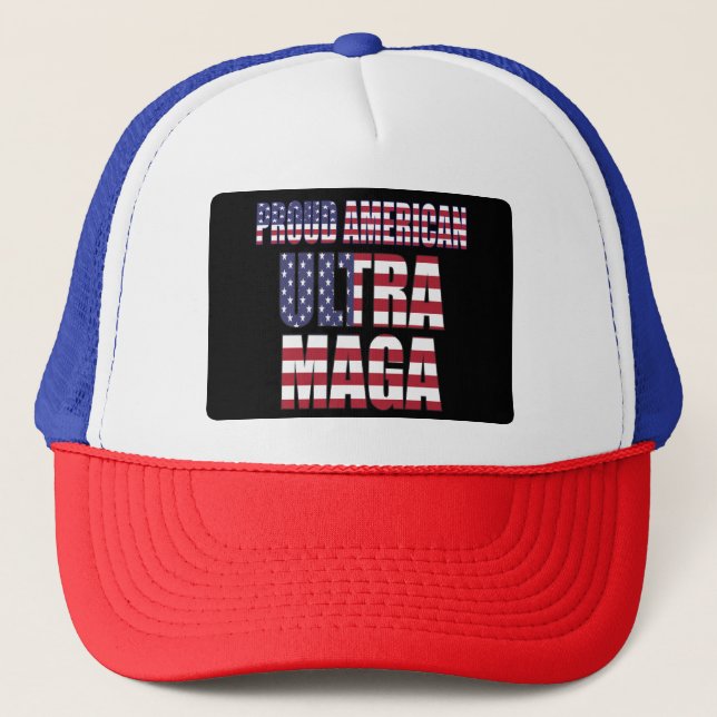 Casquette Ultra MAGA Trump Supporter ⛳ Great Again USA (Devant)