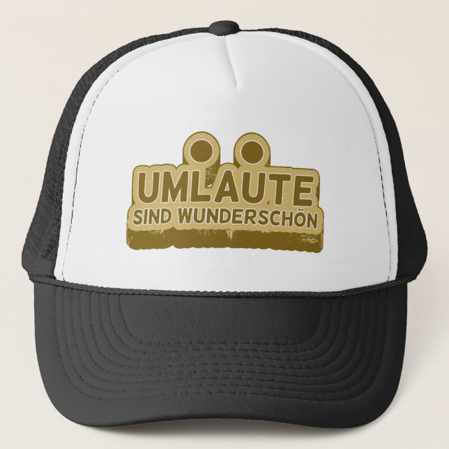 Casquette UMLAUT apprentissage allemand (Devant)