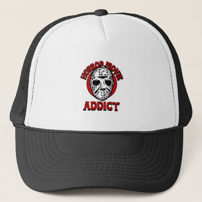 Casquette Un Addict De Film D'Horreur (Devant)
