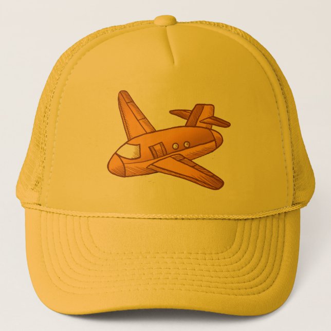 Casquette Un avion jaune (Devant)