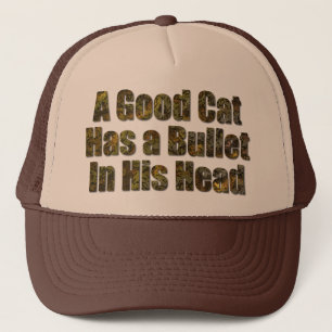 Casquette Un bon chat a une balle dans la tête