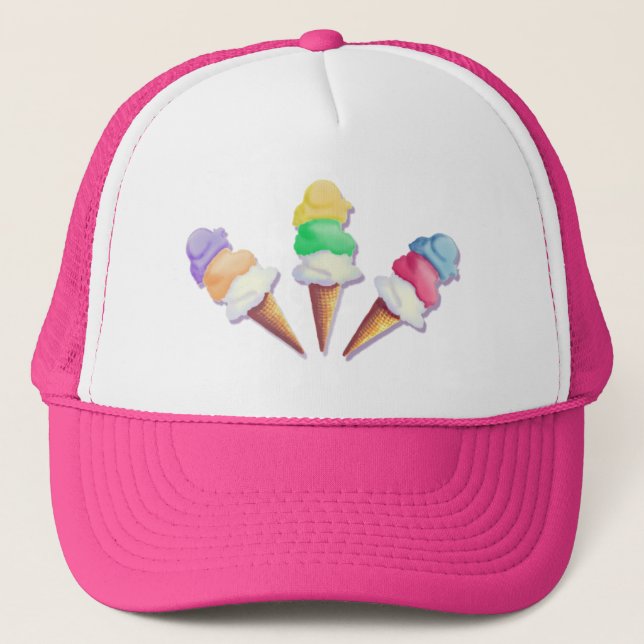Casquette UN BON NOMBRE de SAVEURS de CRÈME GLACÉE par (Devant)