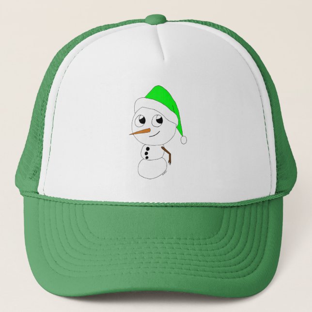 Casquette un bonhomme de neige chibi   (Devant)