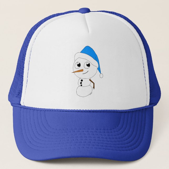Casquette un bonhomme de neige chibi   (Devant)