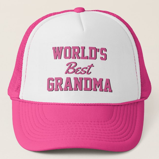 Casquette Un cadeau de grand-mère amusant! Le meilleur casqu (Devant)