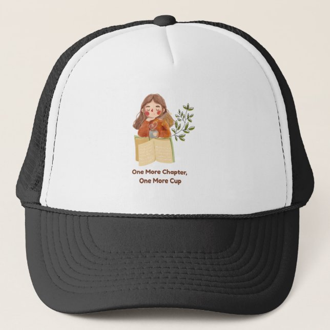Casquette Un chapitre de plus, une tasse de plus | Amoureux  (Devant)