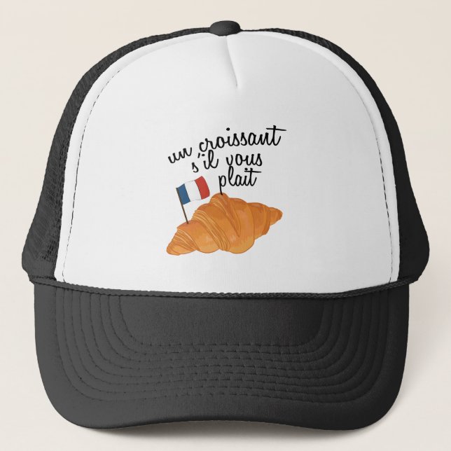 Casquette Un Croissant S'il Vous Plait - Français (Devant)
