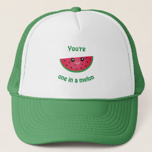 Casquette Un Dans Un Melon Drôle Mignonne Peau Kawaii