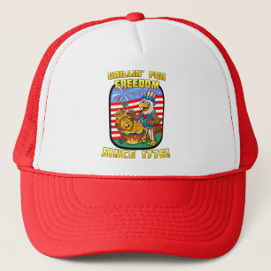 Casquette Un grill en l'honneur de la liberté. 1776