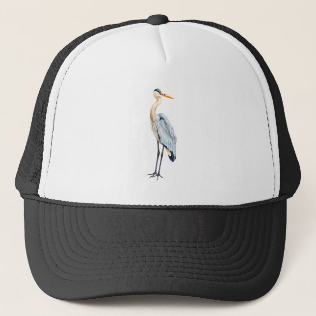 Casquette Un héron debout (Devant)