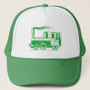 Casquette Un homme et sien train - vert d'herbe