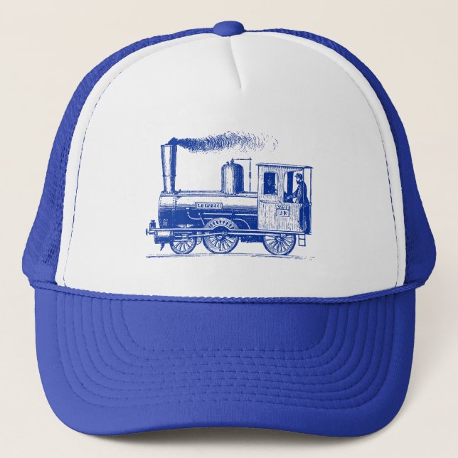 Casquette Un homme et son train - Marine (Devant)