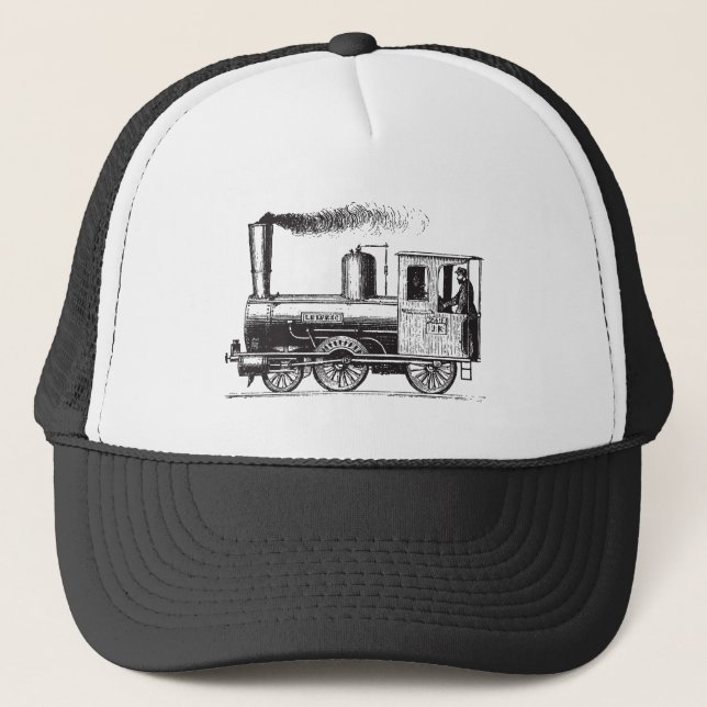 Casquette Un homme et son train - Noir (Devant)