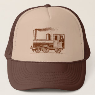 Casquette Un homme et son train - Noyer