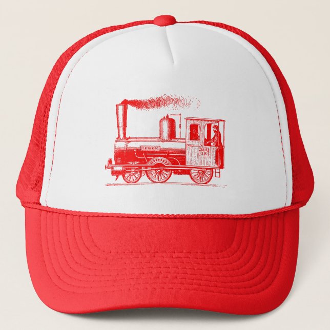 Casquette Un homme et son train - Rouge (Devant)