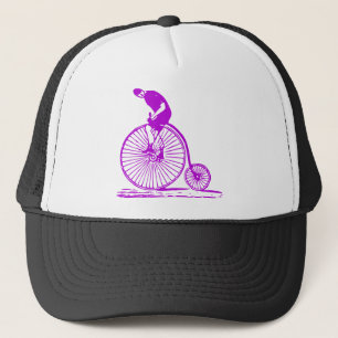 Casquette Un homme sur un penny Farthing - violet